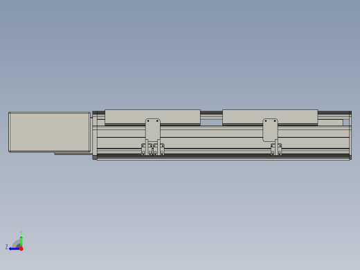 直线模组LHB21-L40-S250-BR设计图纸右视缩略图