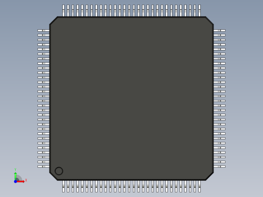 元器件3D封装TQFP120_FPT-120P-M17195前视缩略图