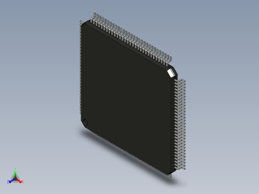 元器件3D封装TQFP120_FPT-120P-M17195正等轴测缩略图