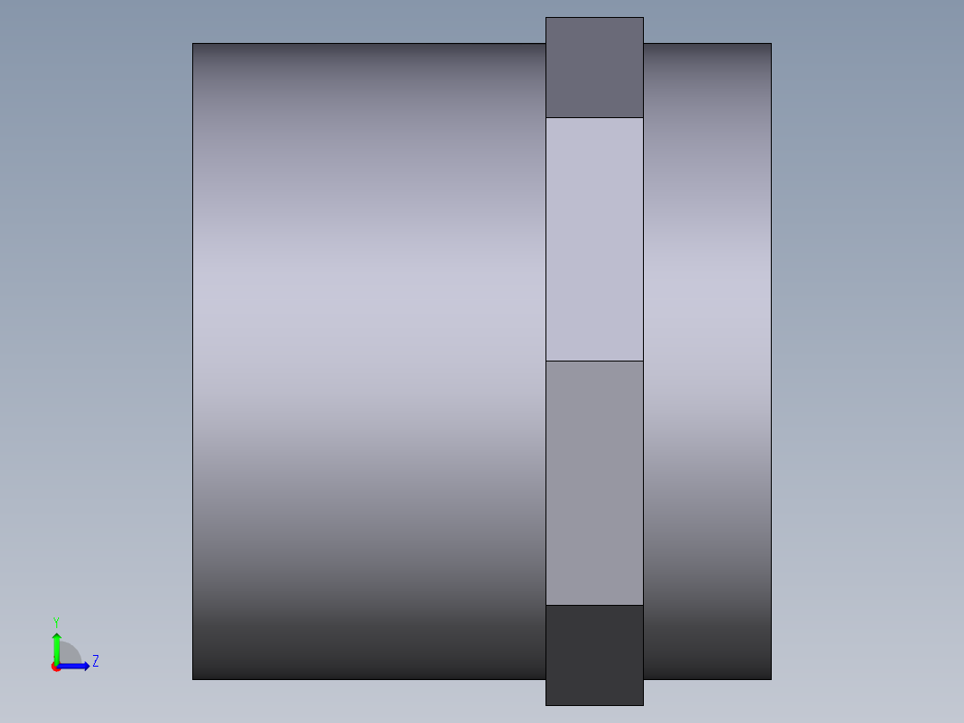 8DIFV(B) 用溶剂焊接插座DF双适配器，溶剂焊接插口DM和BSP螺纹母端R左视图