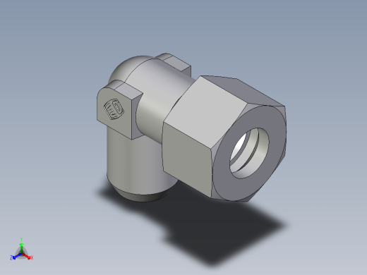 卡套式工业通用硬管接头EO_Weld_elbown_WAS16S正等轴测缩略图