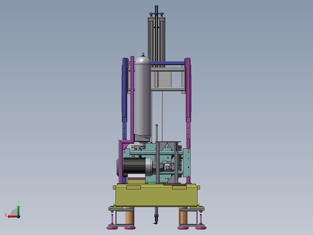 电机非标组装机后视图