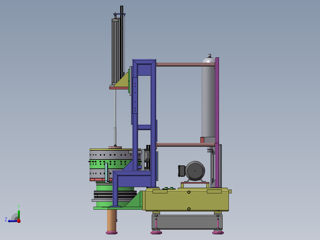 电机非标组装机右视图