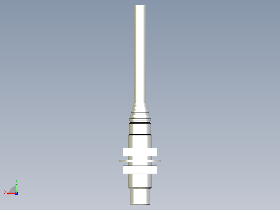 基恩士EV-112U_kc图纸模型后视图