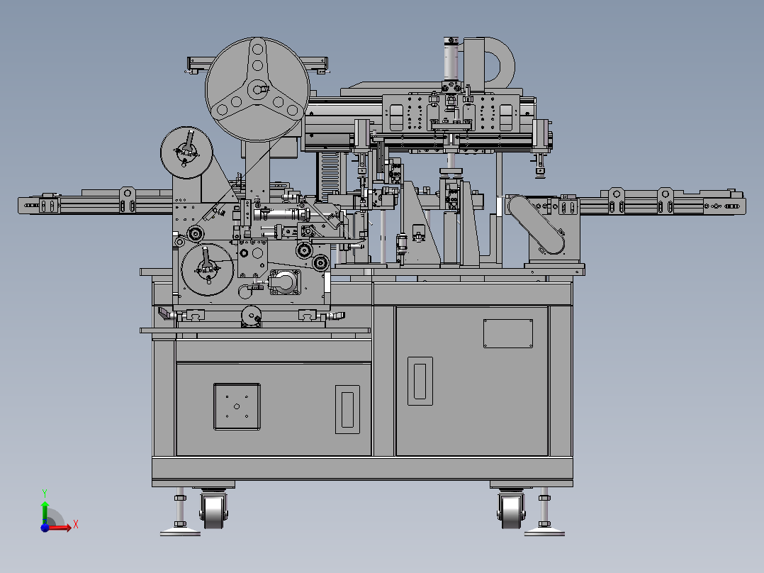 自动贴侧面提拉胶纸机sw18前视图