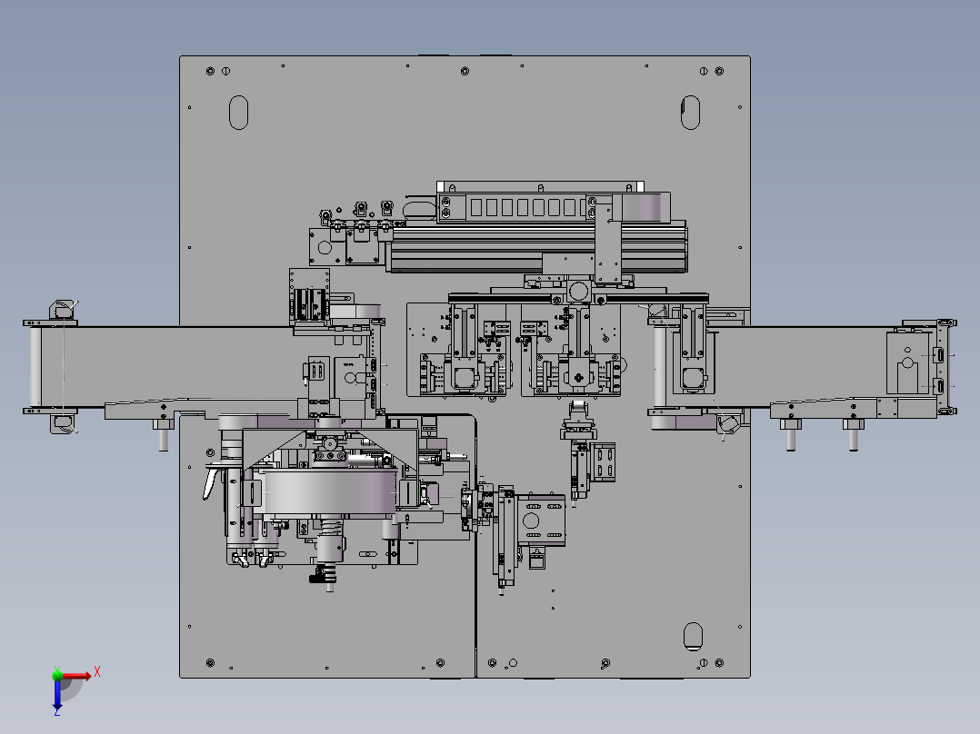 自动贴侧面提拉胶纸机sw18俯视图