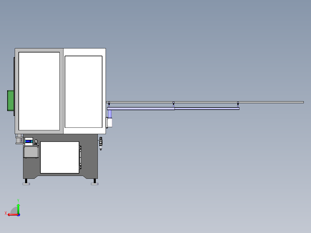 数控成型多头钻sw18可编辑后视图
