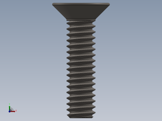 Screw_ISO_10642_M2x8_A2.SLDPRT前视缩略图