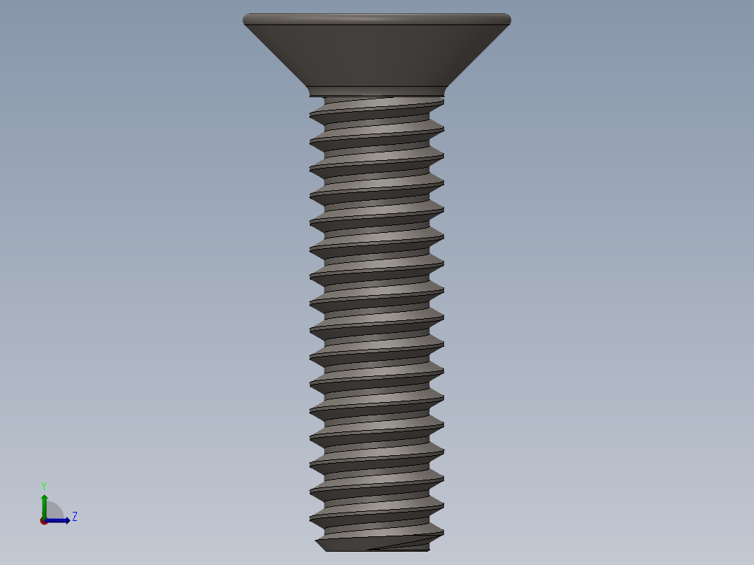 Screw_ISO_10642_M2x8_A2.SLDPRT左视图