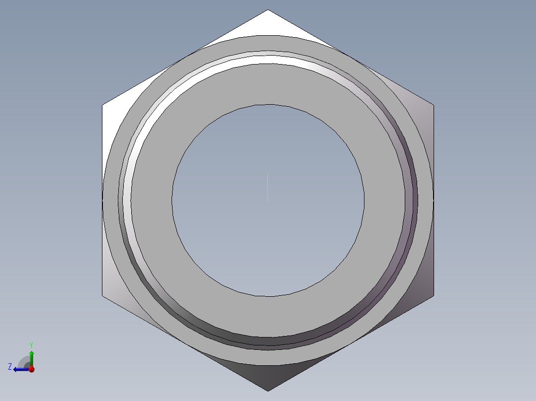 英制锥管螺纹直接头、1DT-52-24SP右视图