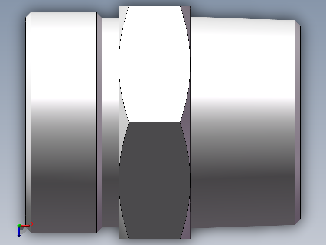 英制锥管螺纹直接头、1DT-52-24SP俯视图