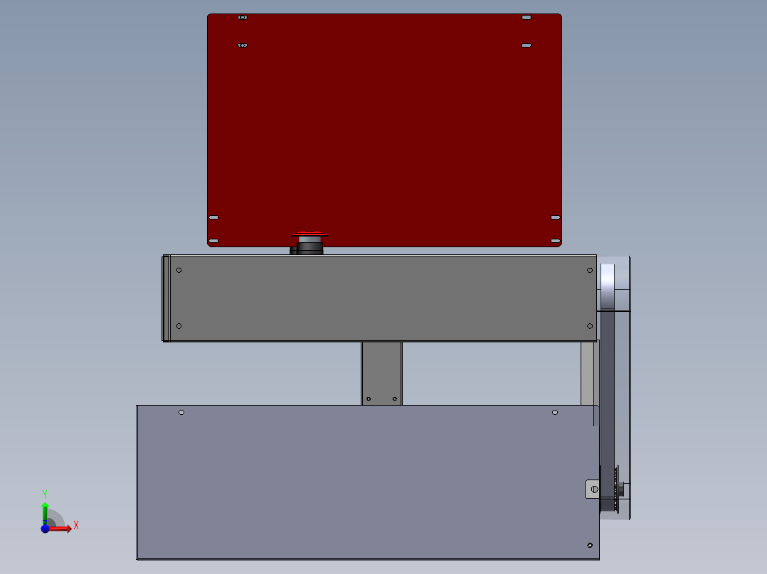 托盘线体前视图