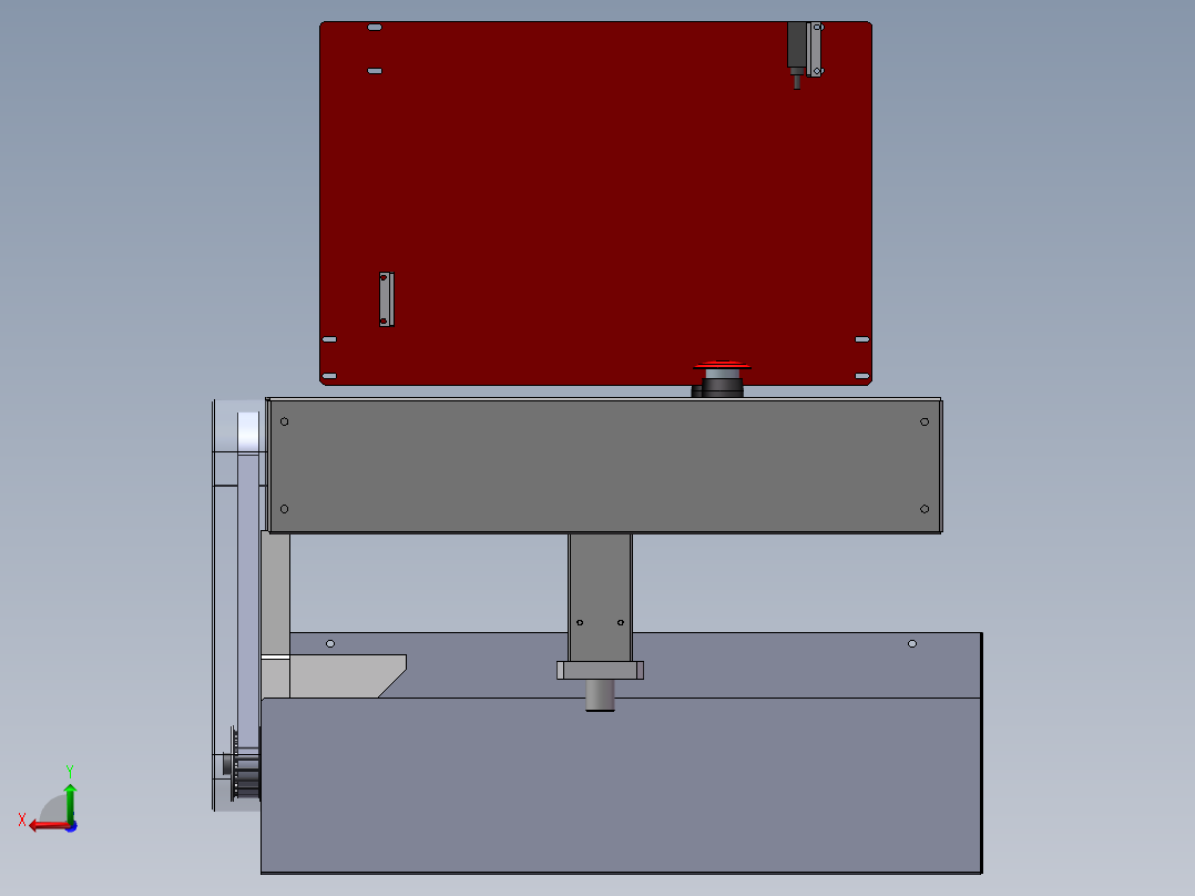 托盘线体后视图