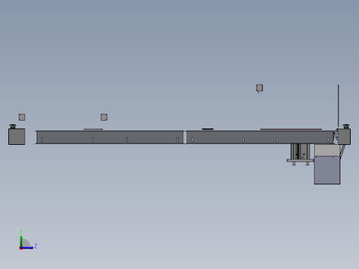 托盘线体左视缩略图