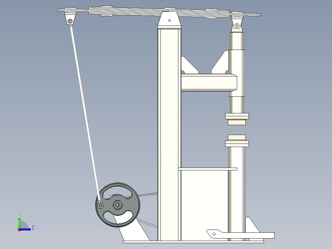 B3003413-自制动力锤左视图