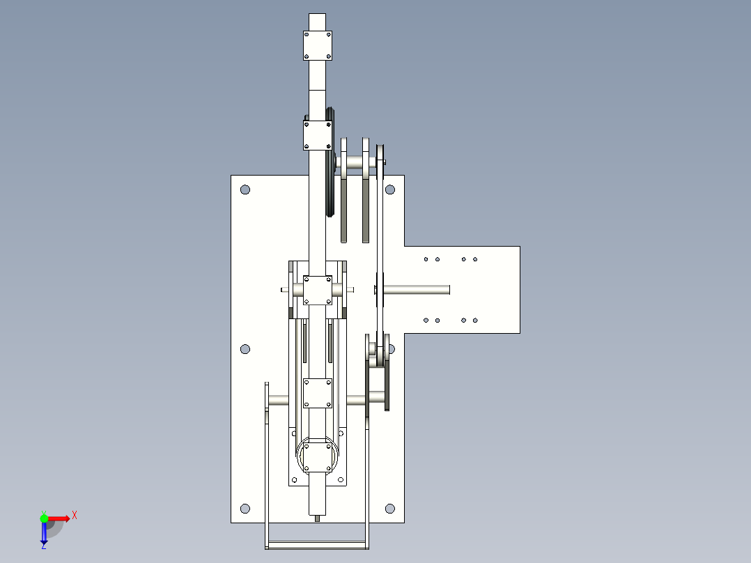 B3003413-自制动力锤俯视图