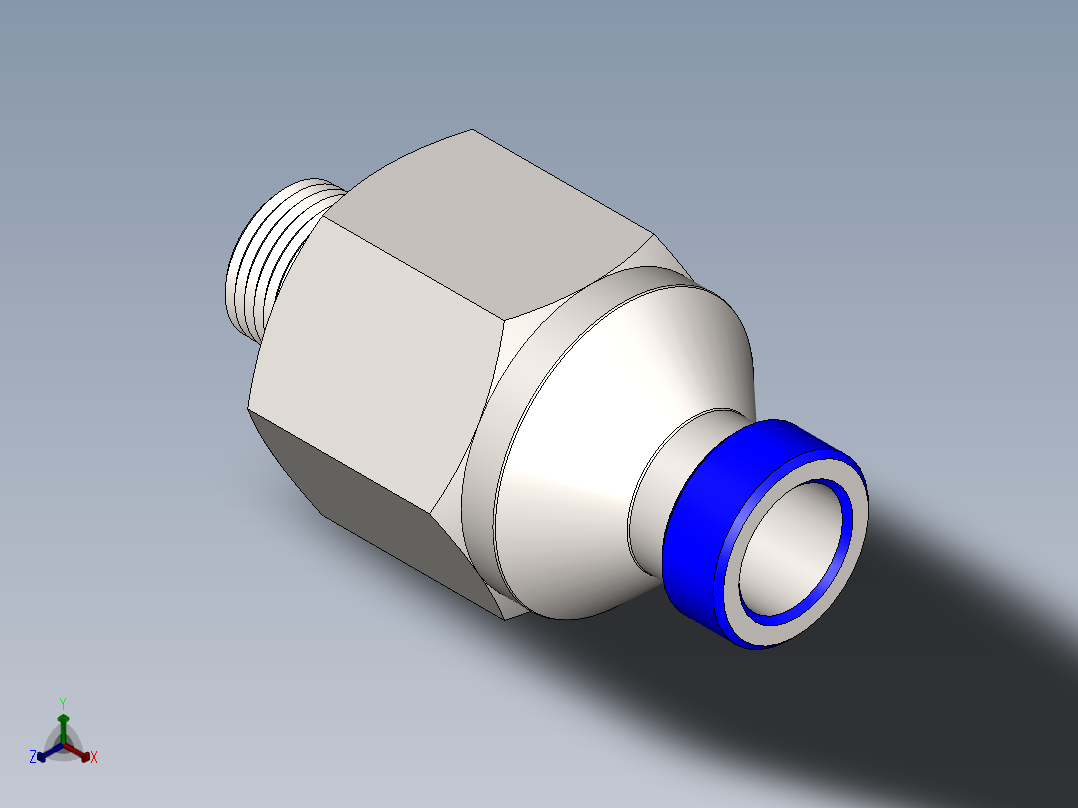 气动快速管接头PC04-M5[PC04-M5]正等轴测图