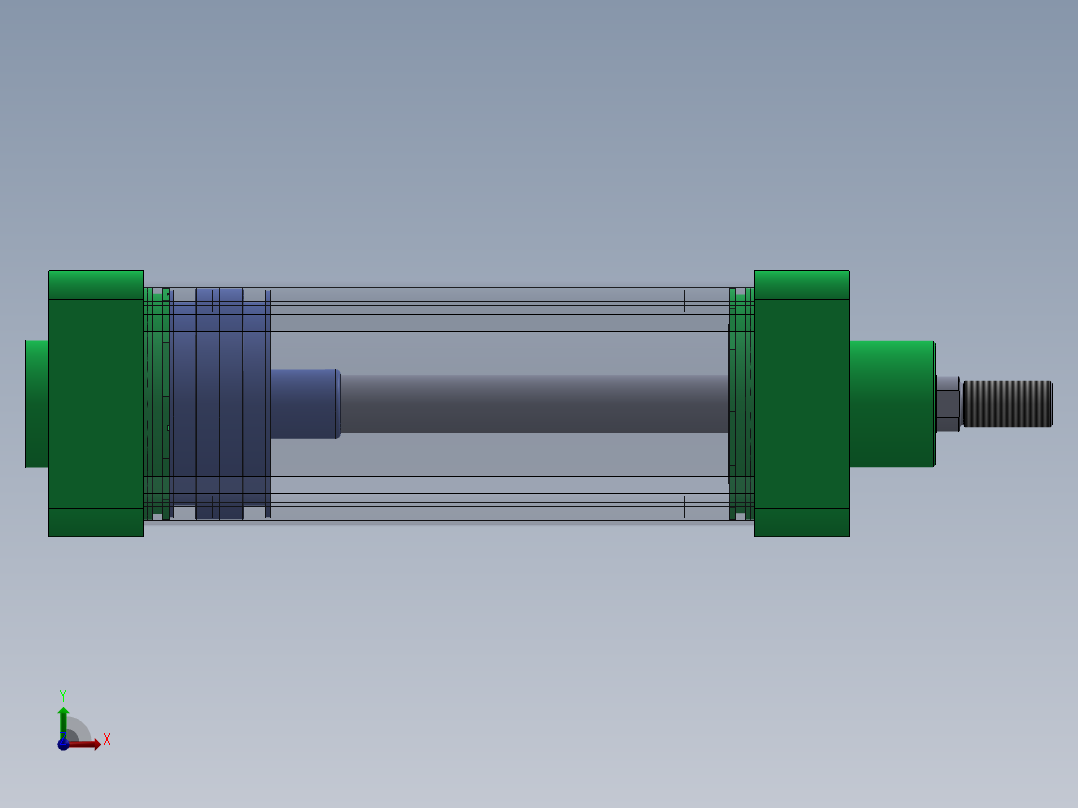 蓝色气动气缸-100x25x200-mm-1.snapshot.1前视图