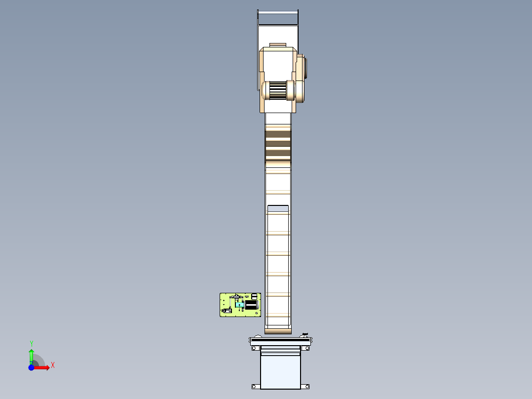 YS-620 机床铁屑自动输送排屑机前视图