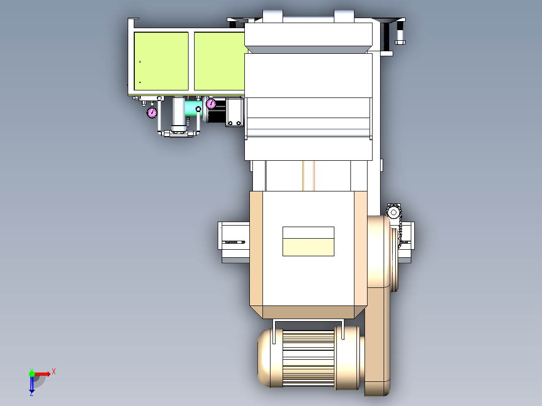 YS-620 机床铁屑自动输送排屑机俯视图