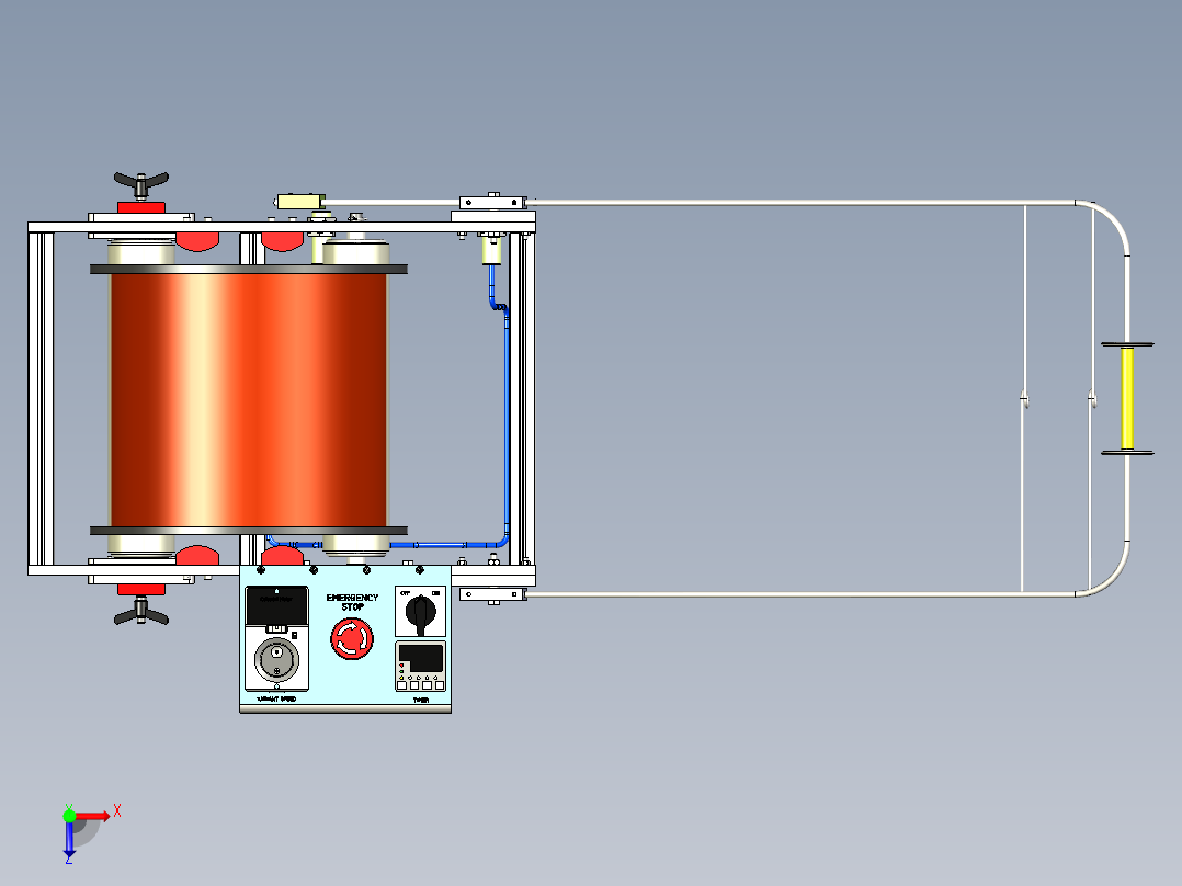 B2004264-布线供料机俯视图