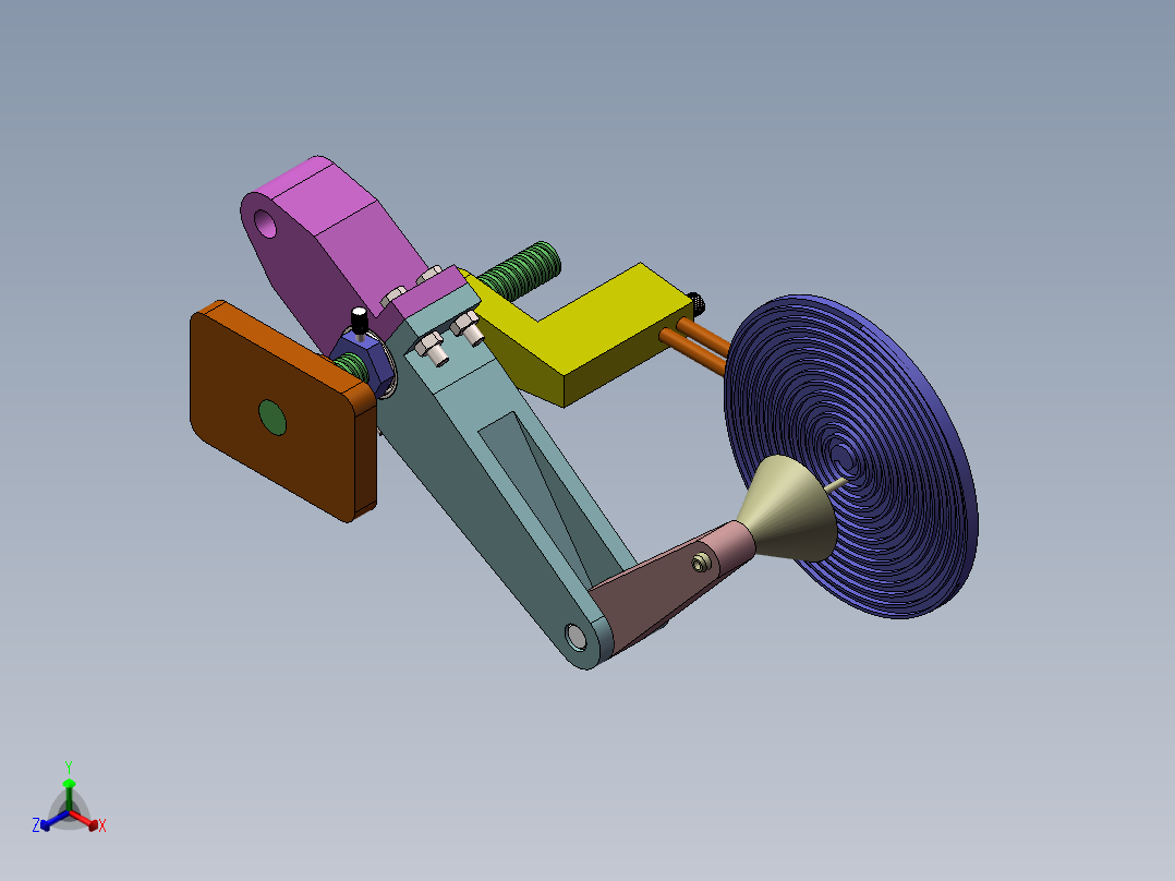 城堡打印机正等轴测图