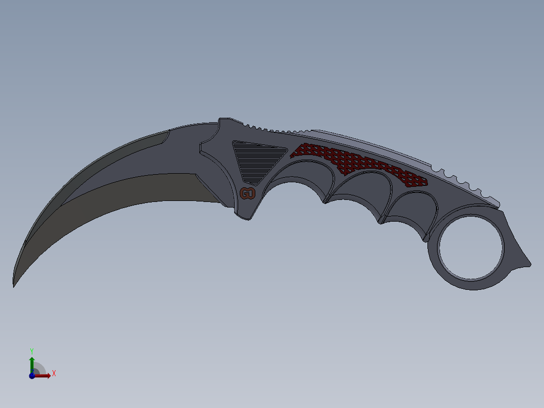 爪子刀、刀(6)前视图