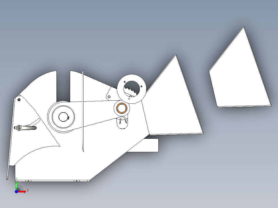 B2004526-木材破碎机前视图