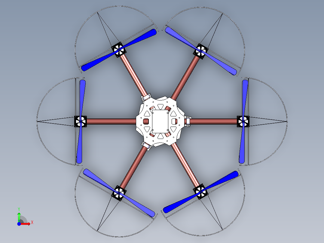 RJ36无人机 Catia前视图