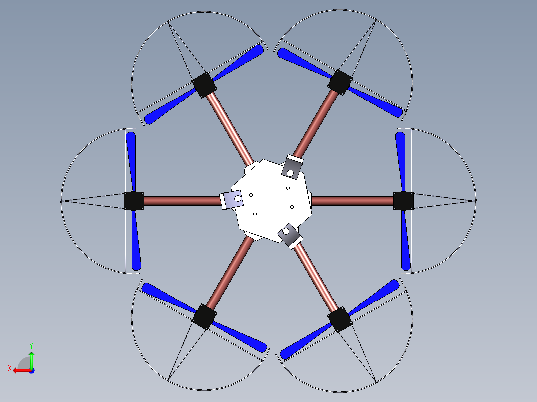 RJ36无人机 Catia后视图