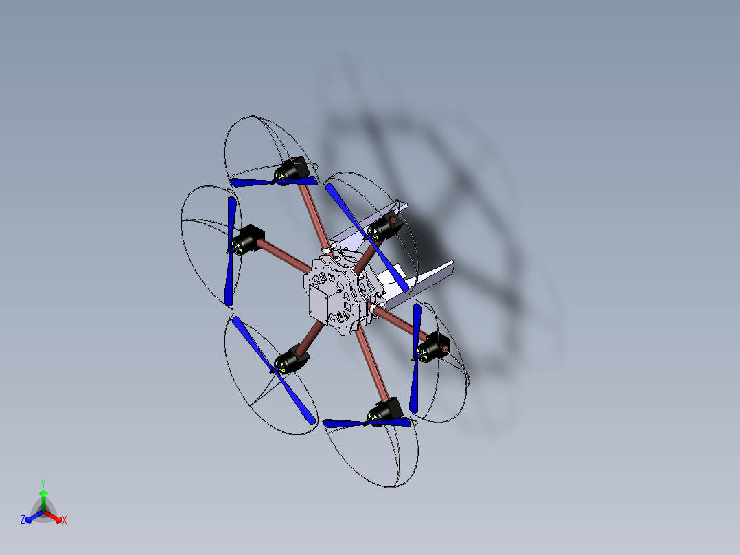 RJ36无人机 Catia正等轴测图