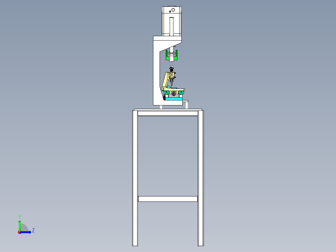 压铆工装单机左视图