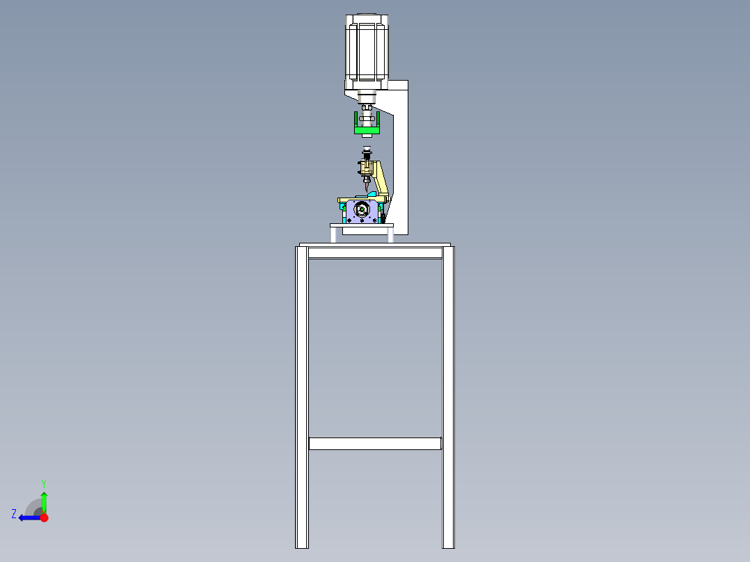 压铆工装单机右视图
