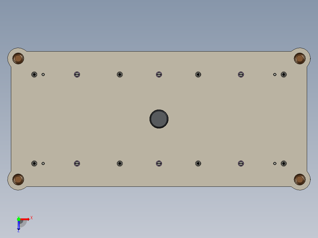 文件夹夹片级进模设计俯视图