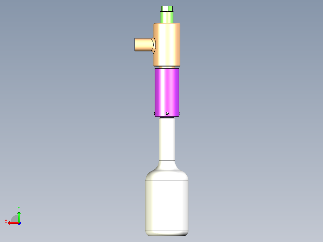 负压灌装机构后视图
