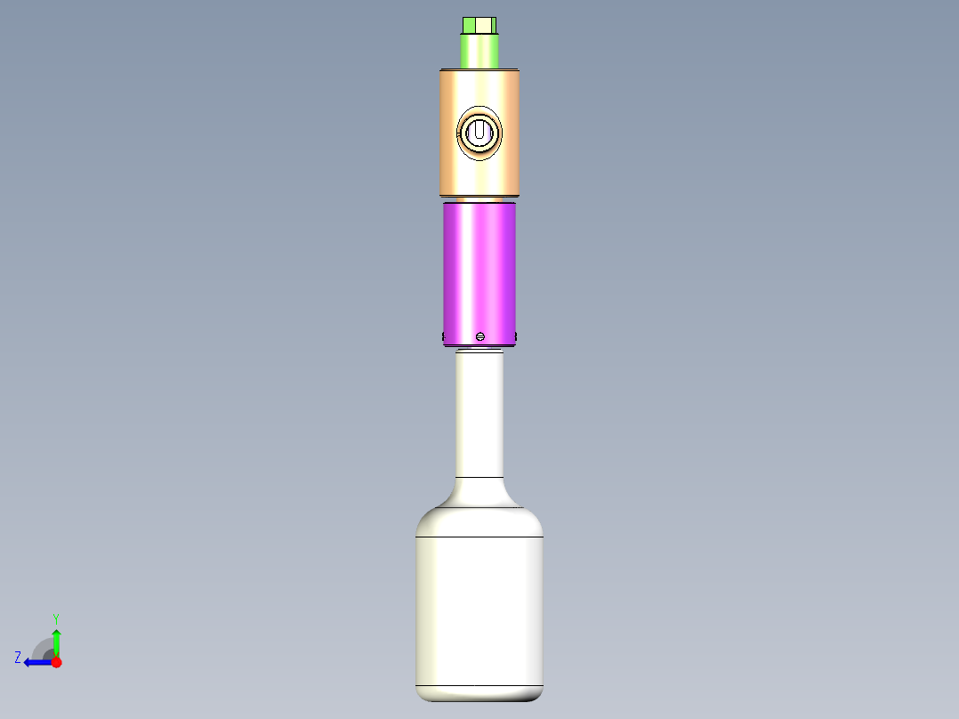 负压灌装机构右视图