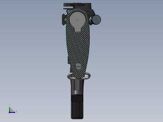 手枪左轮冲锋枪老式狙击步枪设计3D图纸ar15-3 2 STP IGS SW STL CREO UG X_T左视缩略图
