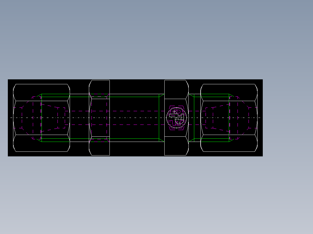 PARKER管接头EO Bulkhead union SV06S71(16)_back