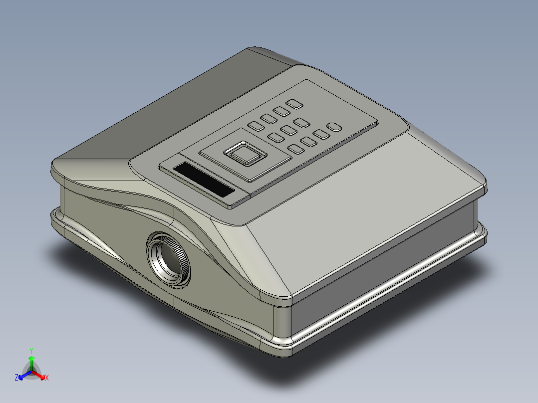 投影仪正等轴测图