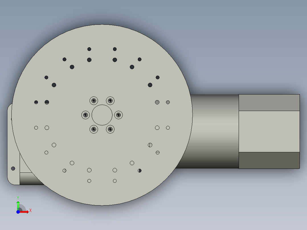 转盘部分前视图