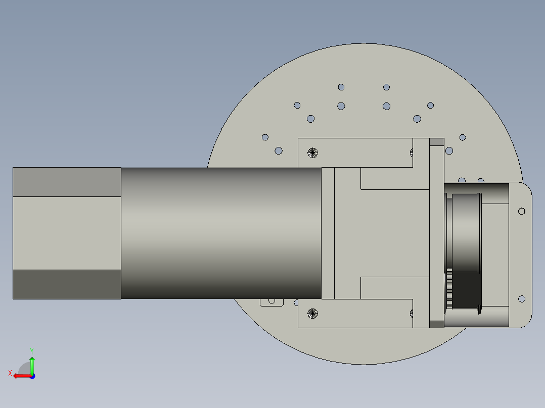 转盘部分后视图