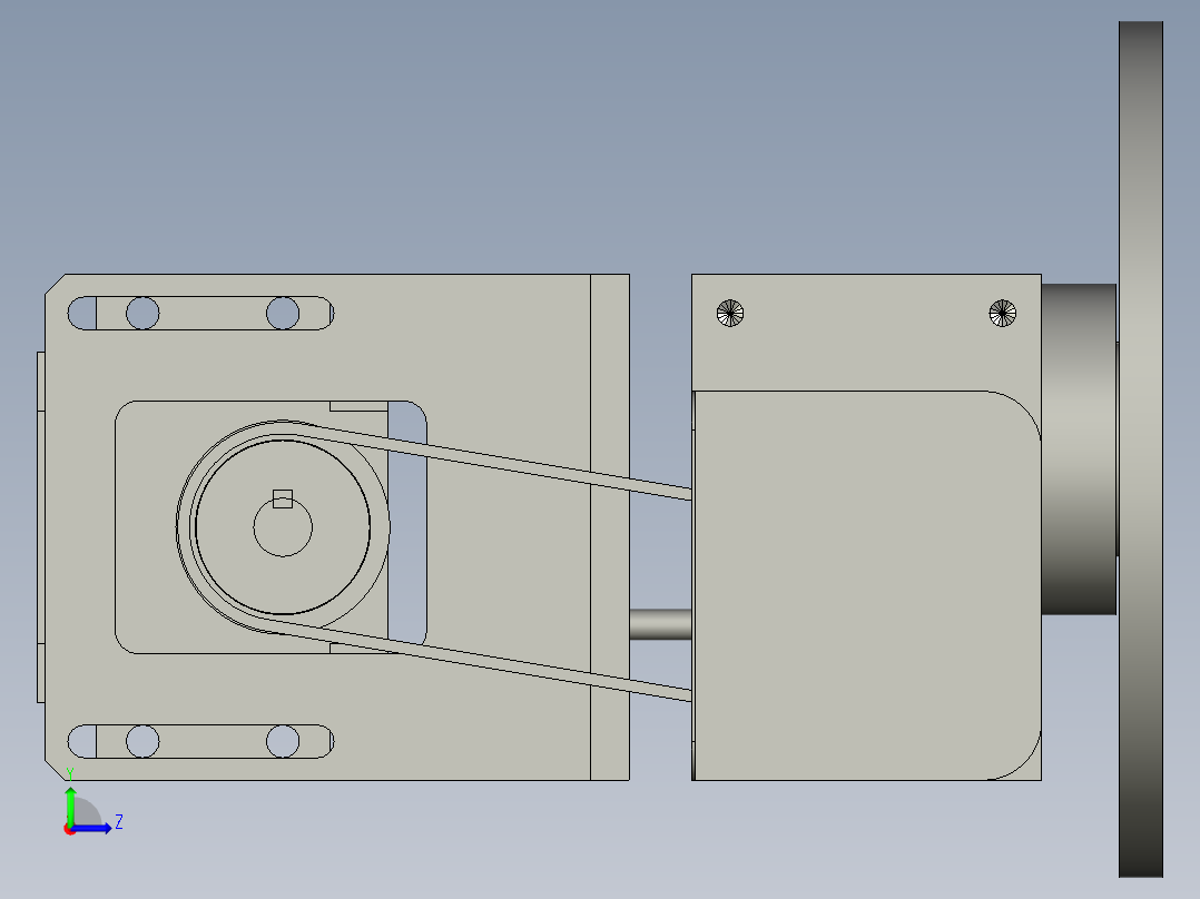 转盘部分左视图