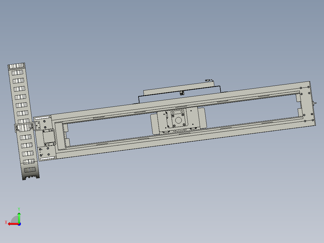 视觉及隔板吸附支架后视图