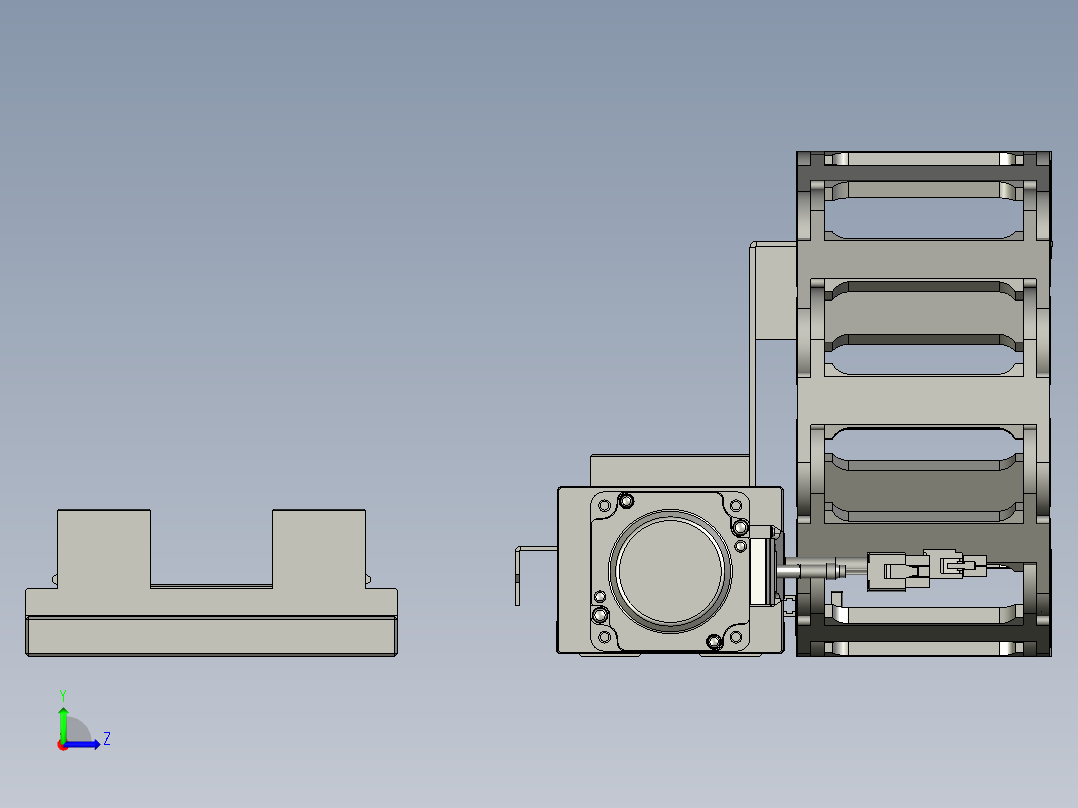 CYBM-07-B100A-搬运模架左视图