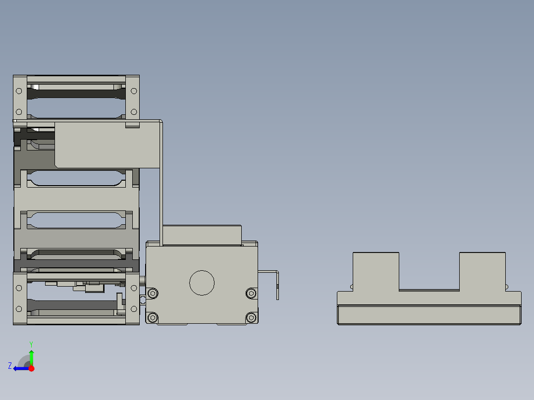 CYBM-07-B100A-搬运模架右视图