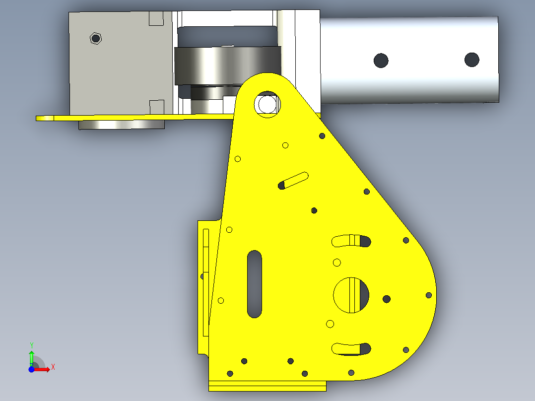 发射炮云台设计前视图