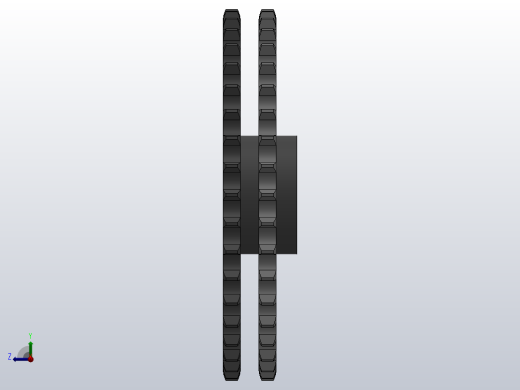 直孔链轮24B型_40-24B-2左视缩略图