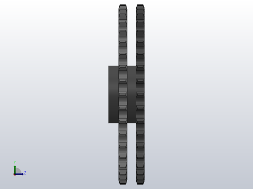 直孔链轮24B型_40-24B-2右视缩略图