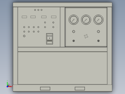 移动式液压配电泵结构设计-总装图-总图前视缩略图
