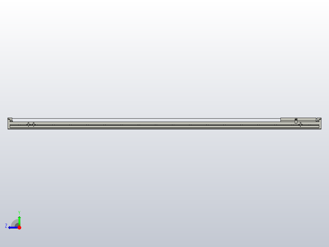 直驱直线电机轴TPA-LNP3-120-35C4-1-L1860-3-C-10-N3右视图